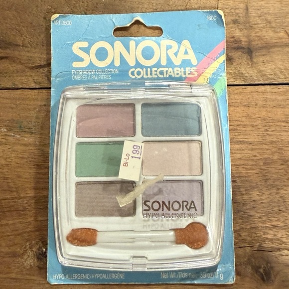 Eyeshadow Other - VTG 1980s NOS Sonora‎ Art Deco Eye Shadow EyeShadow Palette 1600 NEW Sealed